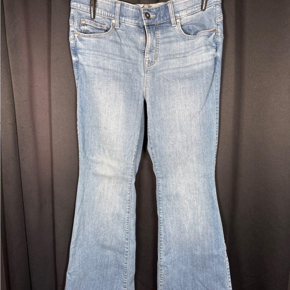 Torrid Light Blue Flare Jeans - Picture 2 of 4